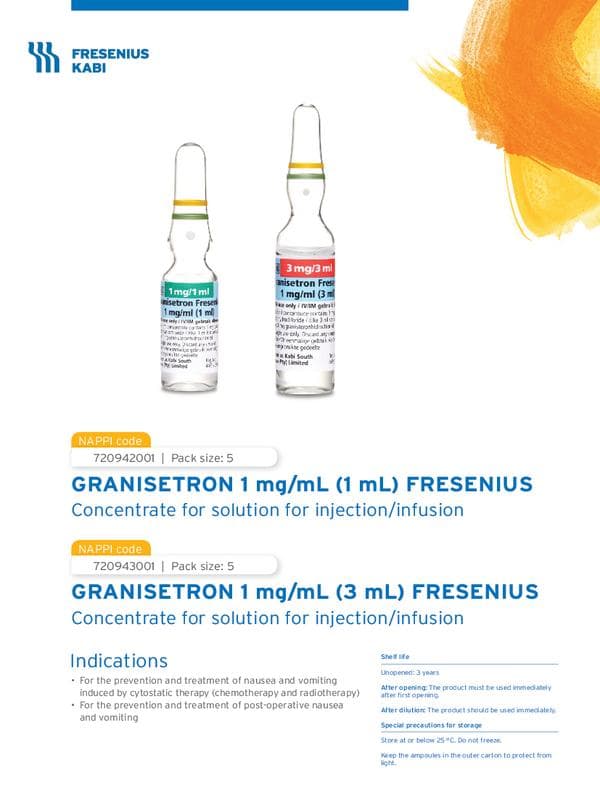 image for GRANISETRON FACT SHEET